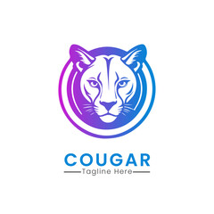Fototapeta na wymiar cougar logo template