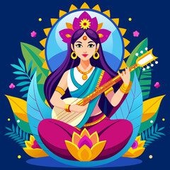 Vasant Panchami Illustration