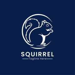 Squirrel logo icon design vector