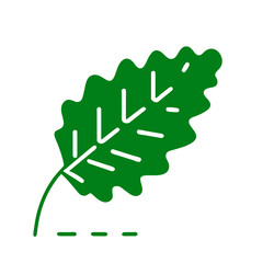 Fototapeta premium Leaf, Green leaf icon, symbolizing nature, growth, and sustainability, in a simple and elegant design, Leaf, plant icon