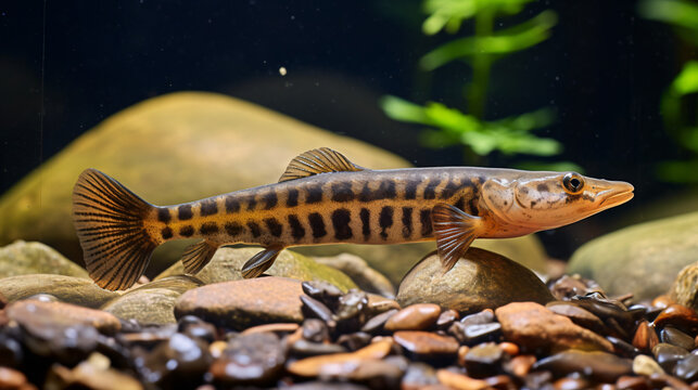 Overview of a European weather loach 