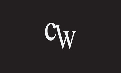CW, WC, W, C Abstract Letters Logo Monogram	