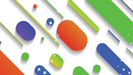 Abstract minimal geometric shape background with gradient