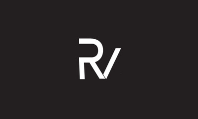 RV, VR, R, V Abstract Letters Logo Monogram