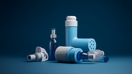 Set of asthma inhaler accuhaler