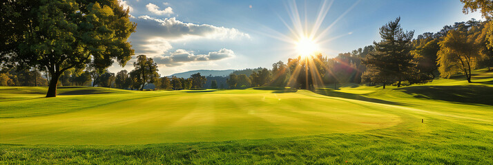 Sunshine Over Golf Course