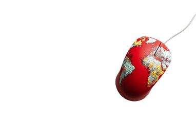 World Telecommunication Day with Mouse On Transparent Background.