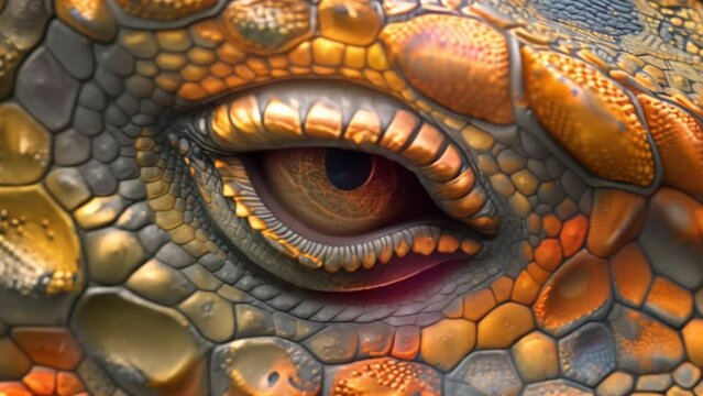 Eyes: Dinosaur skin reveals unique size and texture patterns that can provide insights.