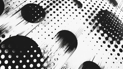 Halftone circles, halftone dots pattern, vector, grunge. Comic texture background. Monochrome half-tone. Circle halftone Dots, White and black geometric gradient for pop art designs.