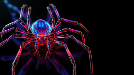 Spider macro luminous fluorescent