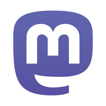Mastodon Logo Icon - Social Media Platform Symbol