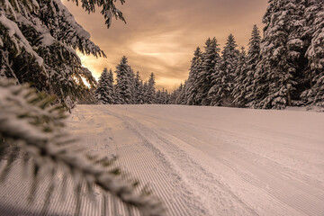 Kamianna-Ski zimą. Zimowy krajobraz.