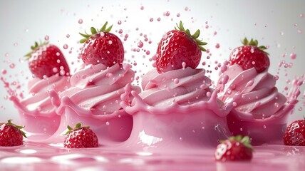 Strawberry Yogurt Splash