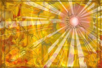 Summer, healing.  Vibrant and uplifting image that radiate the warmth and energy of summer.