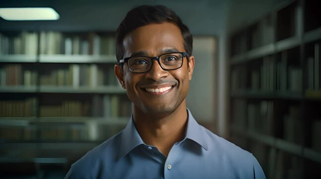 mathematician gazes directly into the camera, their eyes reflecting a deep connection with the world of numbers