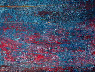 Grunge background with abstract colored texture. Old scratches, stain, paint splats, spots. - 737994892