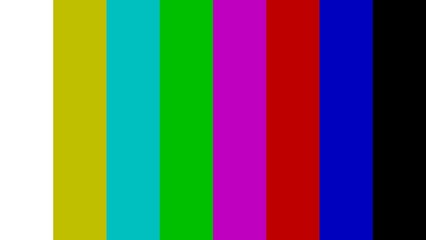 Carta de ajuste de televisión colores