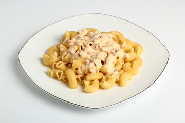 Macaroni with Carbonara Sauce