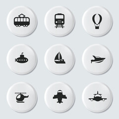 Design Vector with Set of Icons