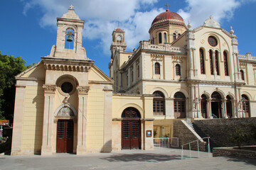 Fototapeta premium saint menas (or agios minas) church and cathedral in heraklion in crete in greece