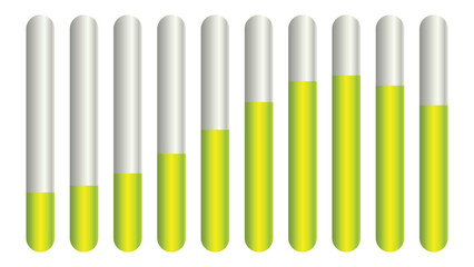 Percentage Diagrams Set for Infographics