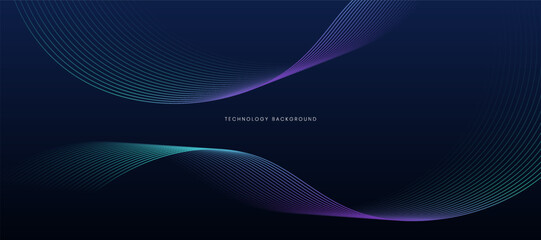 abstract technology particles lines background