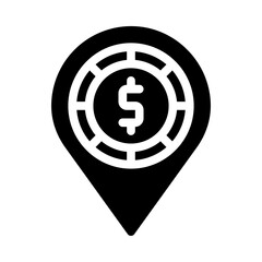 financial glyph icon