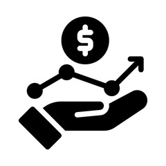 financial glyph icon