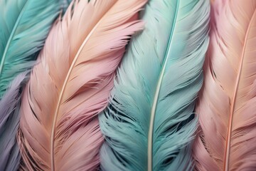 Background of colorful feathers