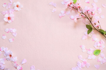 Obraz na płótnie Canvas 桜の背景素材　春イメージ
