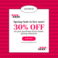 Spring Sale Social Media Post 