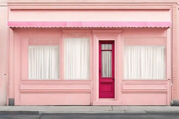  vintage european  light pink boutique , cute storefront template
