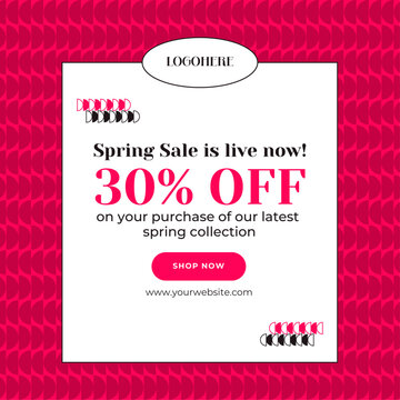 Spring Sale Social Media Post 