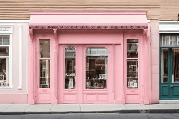 european vintage light pink boutique, cute and fancy  storefront template