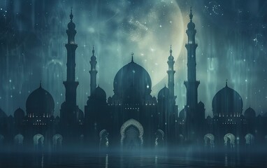 Ramadan Kareem, Islamic Background, Eid poster design, Islamic elements, Generative Ai - obrazy, fototapety, plakaty
