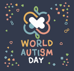 World Autism Day Font Style Icon: A Symbol of Understanding and Acceptance	
