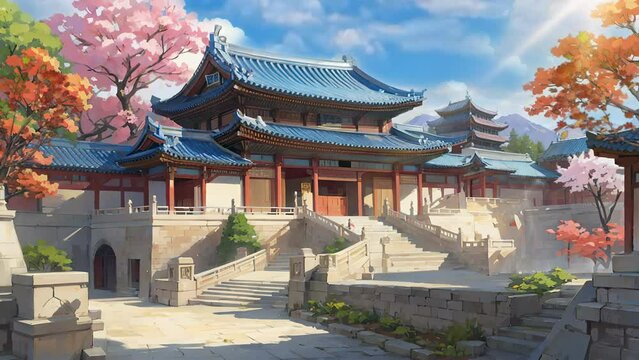 chinese temple garden 