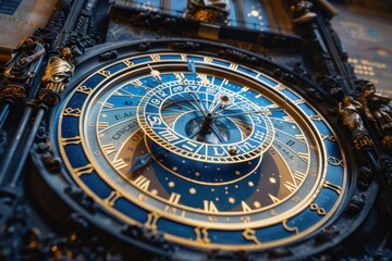 Fototapeta na wymiar astronomical clock.