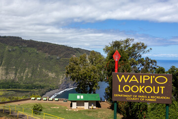 Waipi'o Lookout on Island of Hawaii