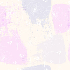 Abstract backdrop. Abstract floral seamless pattern.