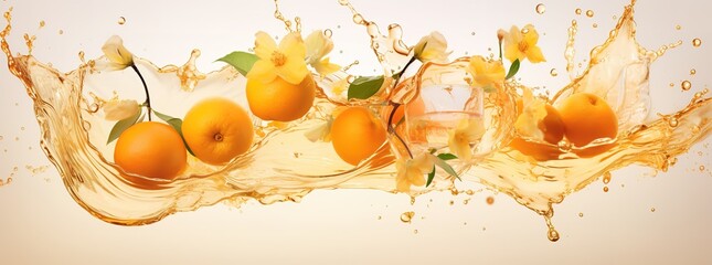 orange fruit slices with water splash