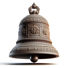 Indian Ancient Bell With Intricate Design 