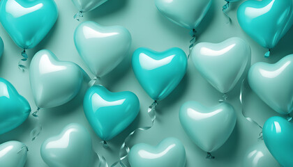 Tiffany Blue Heart Balloon: Perfect for Parties and Celebrations