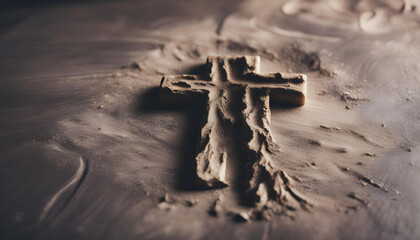 The Symbolism of Faith and Redemption: Christian Cross and Ash Representing Religion, Sacrifice, and the Redemption of Jesus Christ | Exploring the Concept of Ash Wednesday