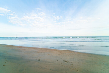 Serenity sea baech white sand morning sunrise