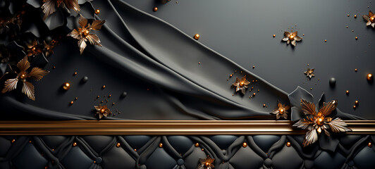 Luxury Redefined: Exclusive Golden Texture Banner, Perfect for Sophisticated Projects, Generative Ai