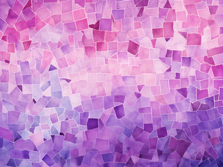 Abstract purple watercolor mosaic illustration background 
