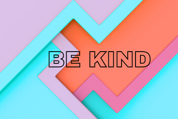 BE KIND text effects illustration