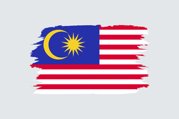 Illustration of the flag of Malaysia