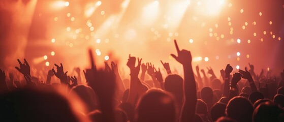 Energetic Crowd at Live Music Concert